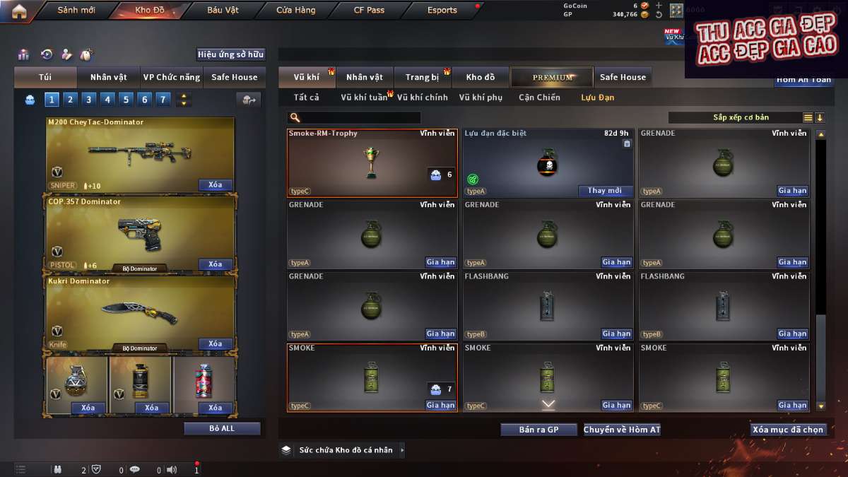 shop acc cf uy tin gia re